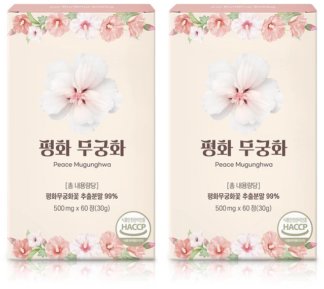[본사출고] 평화 무궁화, 2개, 60정 - 쿠팡