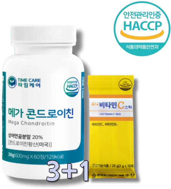 콘드리치 곤드레이치 약국콘드로이친 콘도로이드 콘드로이 콘드라이친 콘도로친 ChondroitinSulfate, 4개, 60정