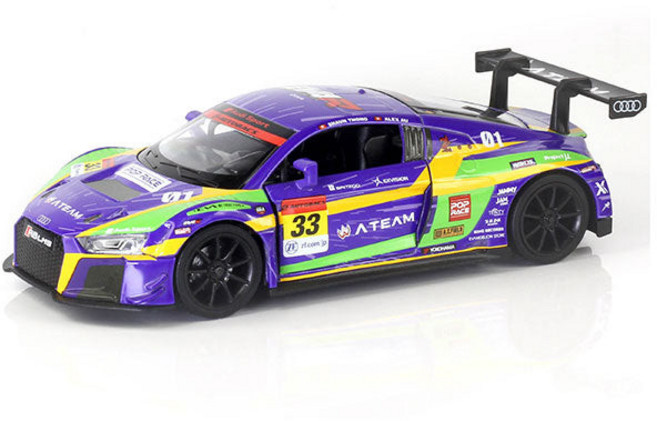 POP RACE Audi R8 LMS EVA RT 初號機 模型車, 1個, Multicolor