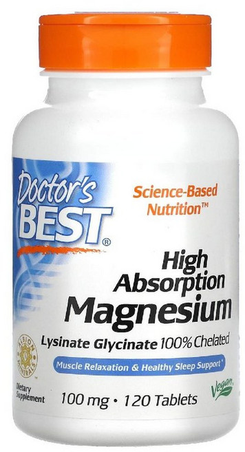 닥터스 베스트 킬레이트 고흡수성 마그네슘 미네랄100mg, 120정, 1개