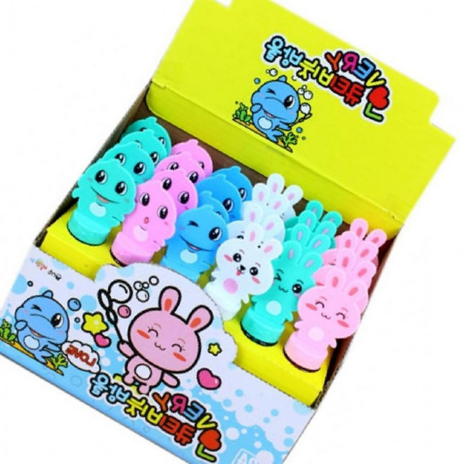 (24개세트) 야외 버블스틱 러블리 큐티 비눗방울 캐릭터 놀이, 1개, 상세페이지 참조
