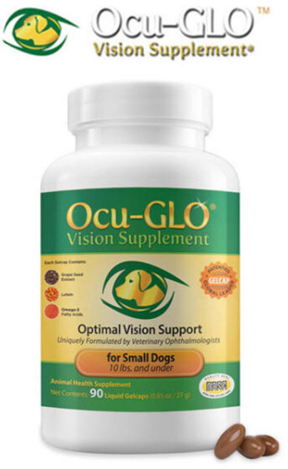 오큐글로 90개입 소형견 강아지 루테인 오메가3 눈영양제 젤캡슐, 90정, 눈물개선/눈건강, 1개