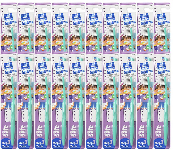 키즈세이프 어린이칫솔 스텝 3단계, 랜덤 발송, 1개입, 20개