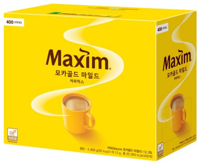 맥심 모카골드 커피믹스 400T, 1박스, 18g
