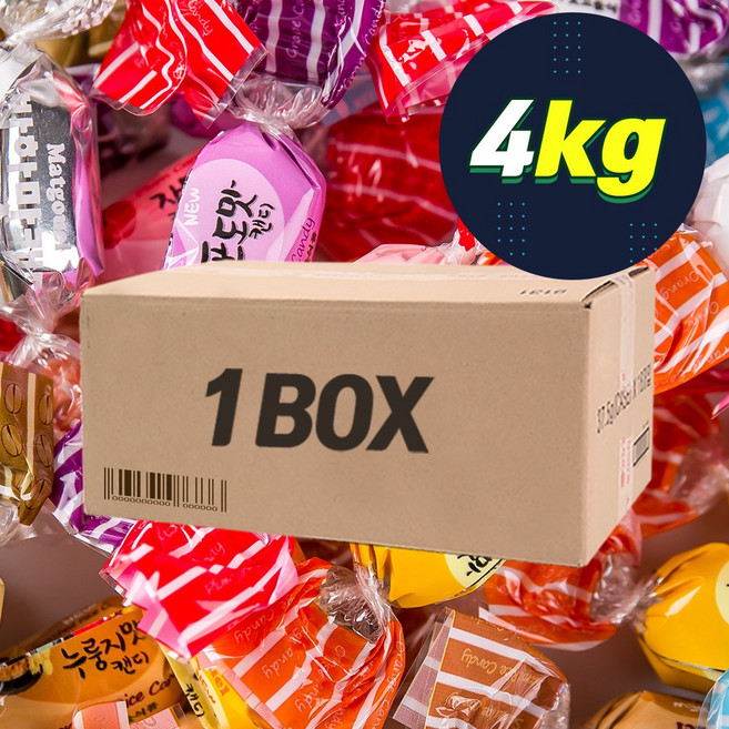 [잇츠팩] 맛고을 종합캔디(H) 4kg, 1개