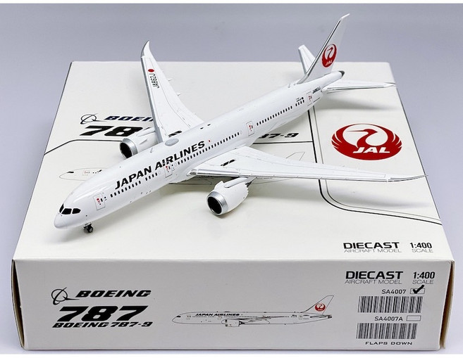 JC 1/400 Japan Airlines 787-9 SA4007 金屬模型, 1個