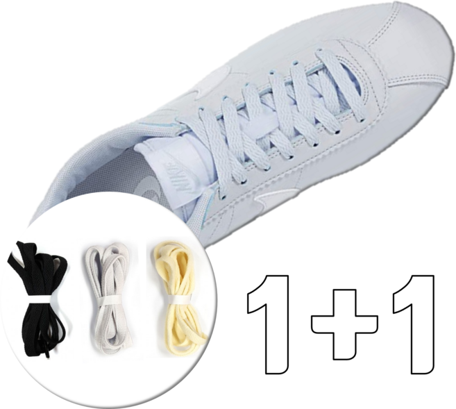 1+1 리빙스튜디오 평끈 신발끈 일반 운동화끈 6mm