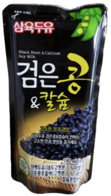 삼육두유 검은콩 앤 칼슘 파우치, 190ml, 80개