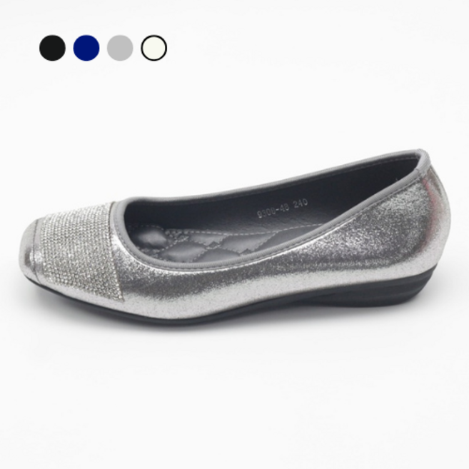 페조 여성 큐빅 스퀘어 펌프스 웨지힐 3cm PZSL-KC-DIA