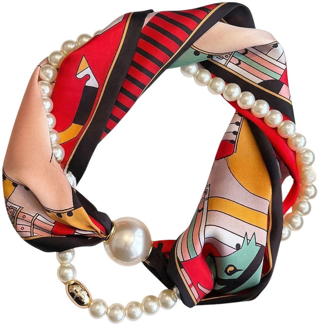 디아픽 자석 진주 스카프 투인원 쁘띠 홀스