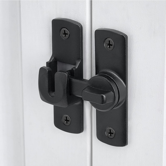 예삐스토어 빗장 문잠금 걸쇠 잠금장치 도어락 보조 현관 방문 문안전 철물, 2개