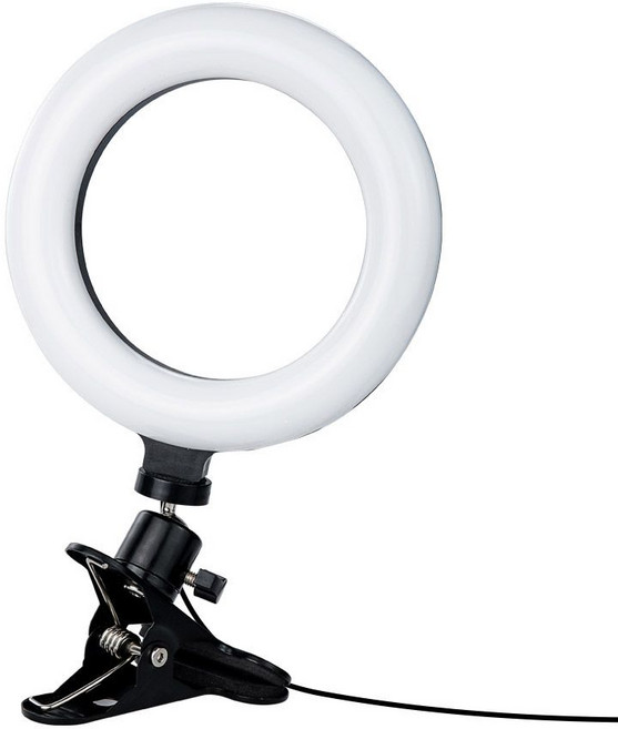 자유로운각도조절 LED 원형램프 스탠드 개인방송 스튜디오 카메라 조명 USB전원 자유로운각도조절 링라이트 집게형거치대 스탠드 카메라 사진 동영상 개인방송, 모델명, 1개