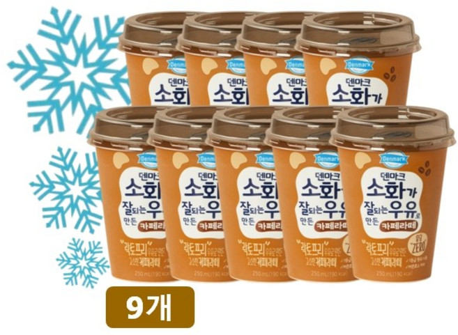 소화가 잘되는 카페라떼, 9개, 250ml