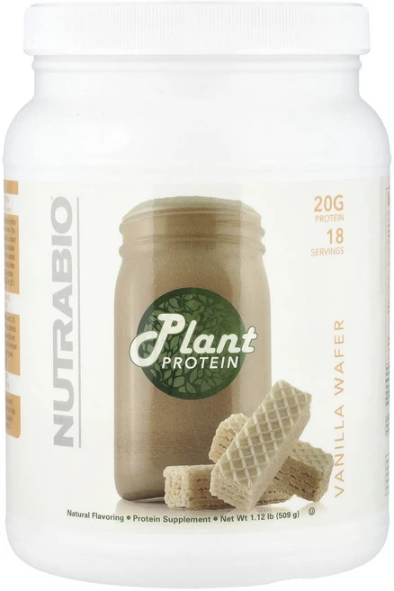 뉴트라바이오랩스 플랜트 프로틴 바닐라 와퍼 509g, 4개 - 쿠팡