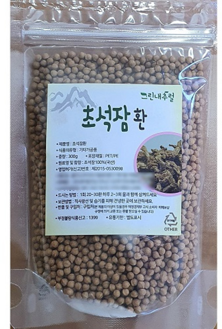 (그린내추럴) 국내산 (골뱅이형)초석잠환(석잠풀환) 300g, 1개