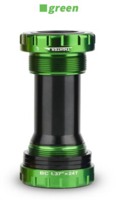 HASSNS Mtb 하단 브래킷 자전거 Hollowtech 중앙 무브먼트 산악 BB 통합 크랭크 세트 할로우테크, HA68 Green, 1.HA68 Green - New No Logo, 1개