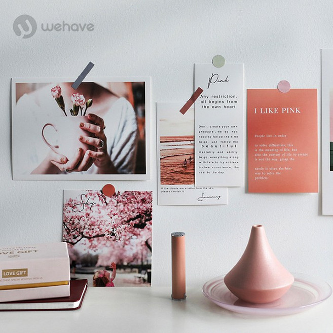 WEHAVE 일러스트 사진엽서 그림엽서 인테리어 캘리그라피 엽서세트시즌1 일러스트엽서, 1set, 인테리어 감성엽서 V