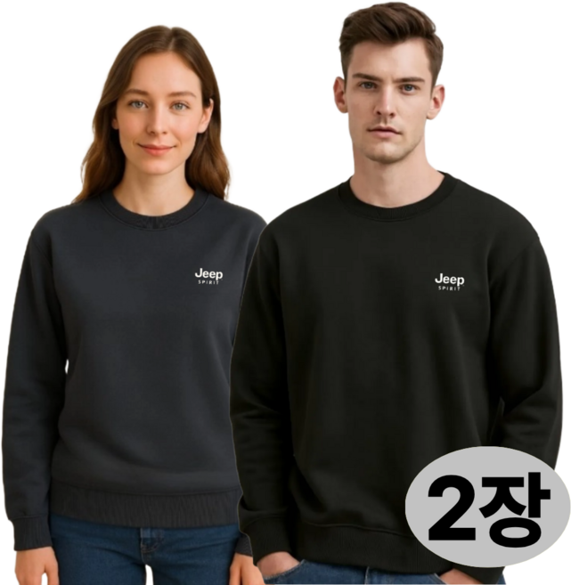 JEEP SPIRIT 지프 남자 여성 맨투맨 오버핏 긴팔티 티셔츠 긴팔 트레이닝복