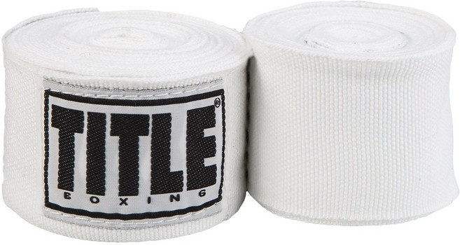 타이틀 복싱 셀렉트 반신축 멕시칸 핸드랩 복싱붕대 4.5m, 화이트, 1개