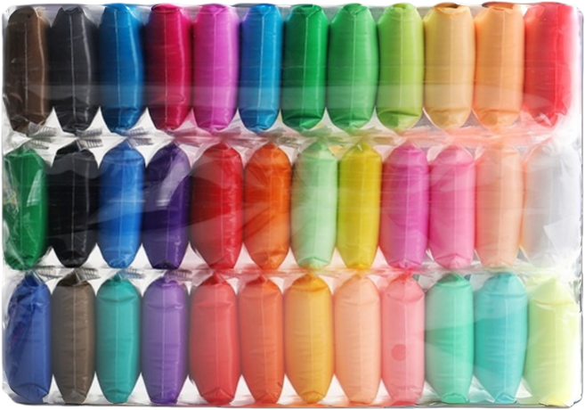 輕黏土, 36 colors, 360g, 1套