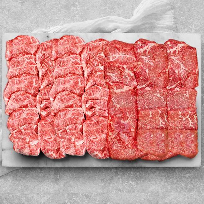 1++ 투뿔 한우 구이 배부른 한판 800g, 1세트