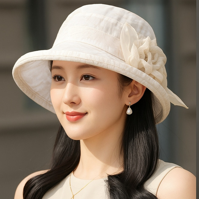 더토토리 중년엄마모자 가볍고 예쁜 모자