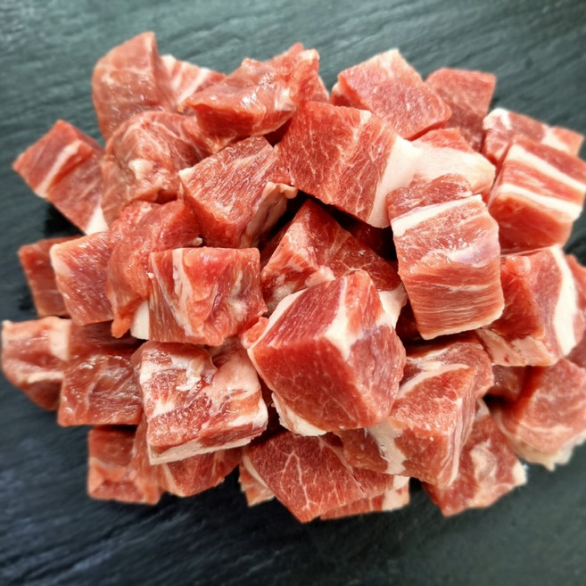 힐링미트 양고기 캠핑용 양꼬치 양어깨살 큐브형, 1개, 500g