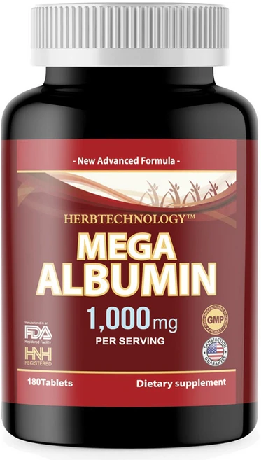 HNHusa 메가 알부민 1000mg 타블렛, 180정, 1개 - 쿠팡