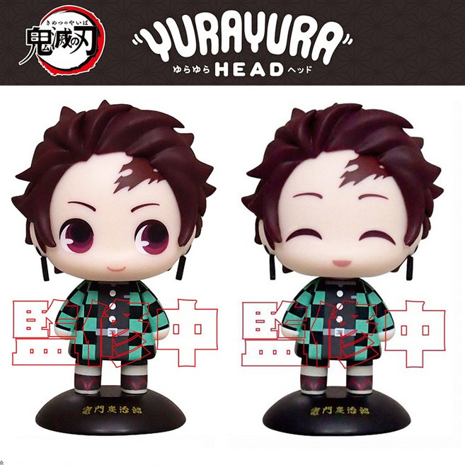 YURAYURA HEAD 鬼滅之刃 竈門炭治郎 搖頭娃娃 公仔, 炭治郎01【正常表情款】YR-01, 1個