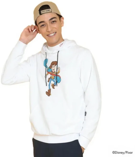 캘러웨이 남성 후드티 토이스토리 단볼 C24217131 화이트