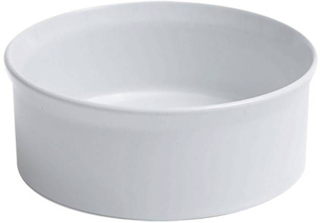 [에라토] 하스 도자기 샐러드 면기 비빔밥 덮밥 그릇 17cm, 화이트, 1개