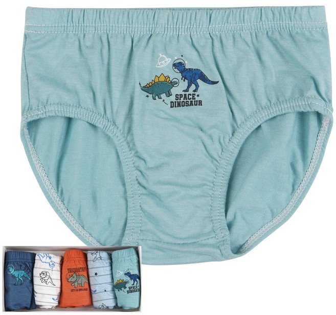 P20FW11602 에코키즈 남아동 순면 삼각팬티 5매