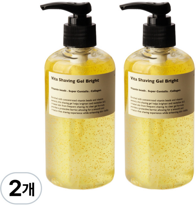 레이지소사이어티 비타 쉐이빙젤 브라이트, 2개, 250ml