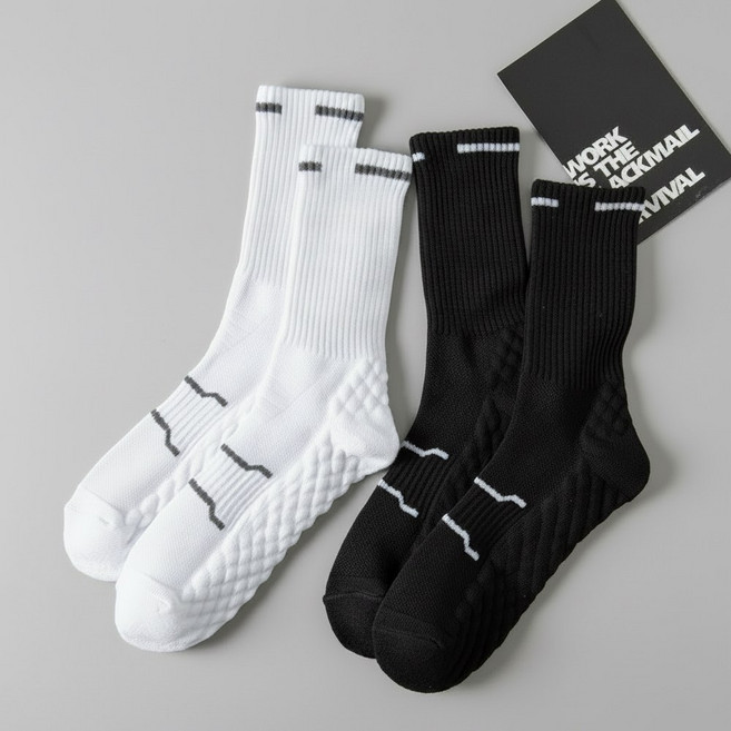 현데코 올 더블쿠션 러닝 등산 스포츠양말 남여공용 5켤레, 5세트, 블랙