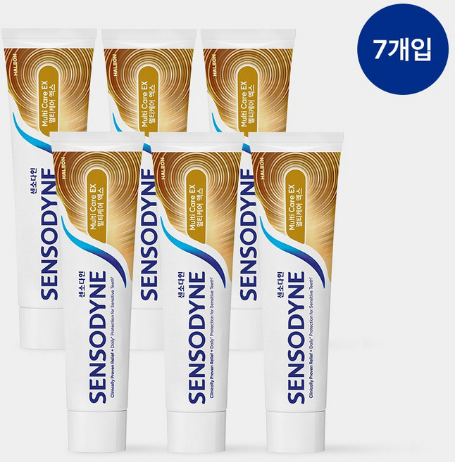 센소다인 멀티케어 EX 민감성 치약 100g x7개, 7개