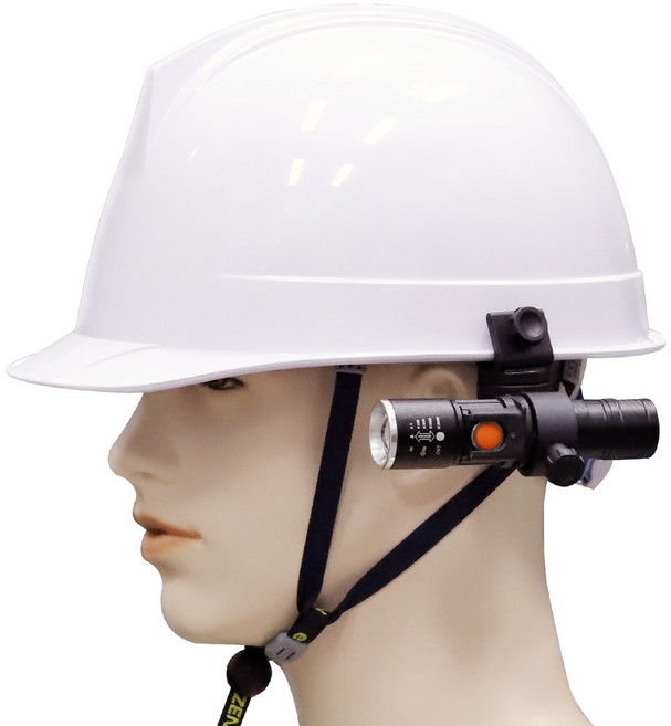 안전모 헤드랜턴 USB충전 안전모용 렌턴, 1개