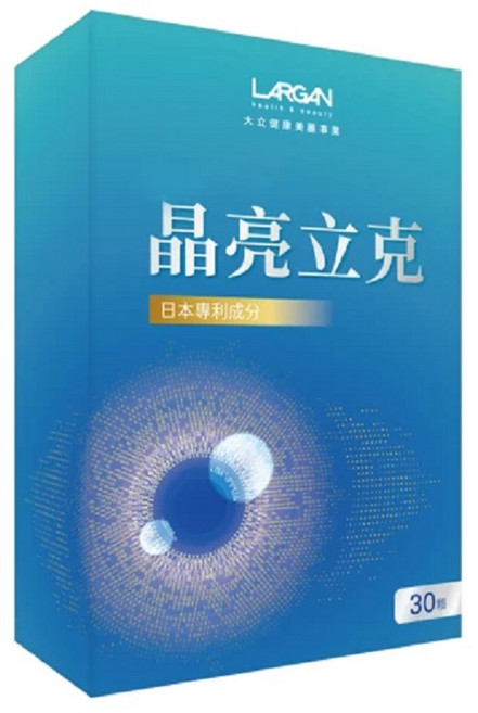 大立美 SES-319晶亮立克 大立光集團所屬 舒緩疲勞、改善乾澀 守護您的靈魂之窗, 1個, 30顆
