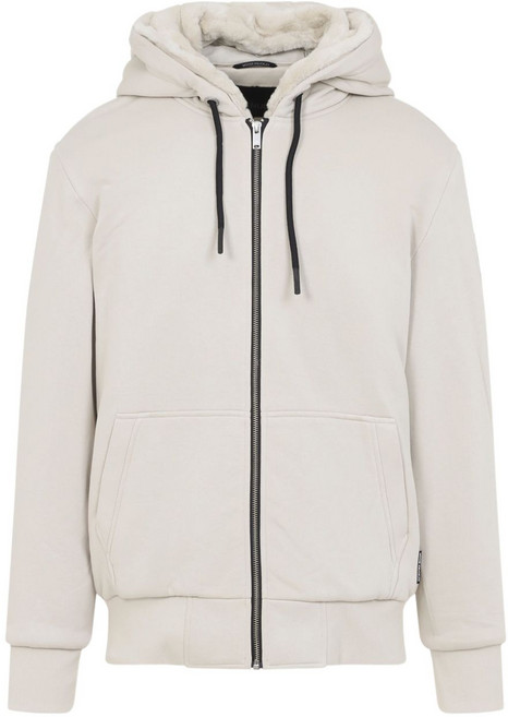 무스너클 집업 코튼 스웨트셔츠