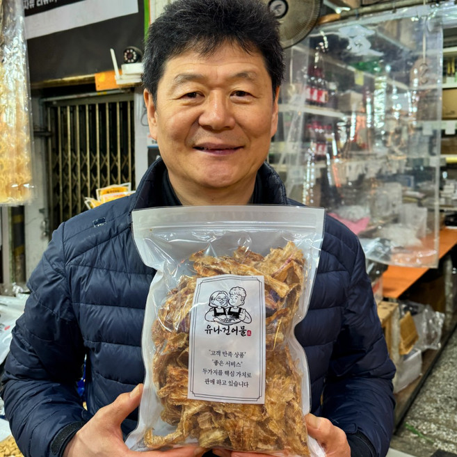 유나건어물 바로 먹는 구운 쥐포채, 1개, 500g