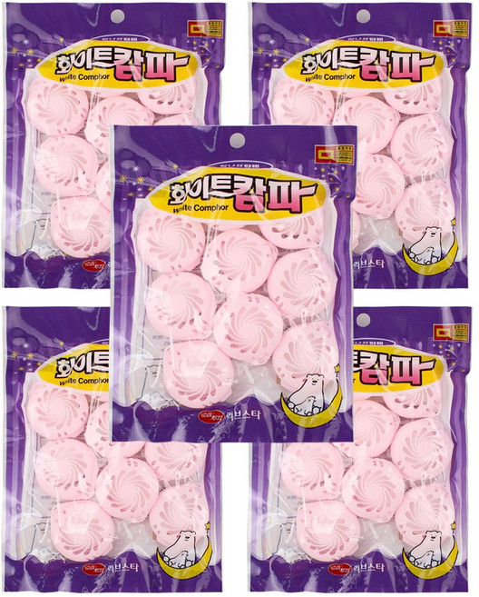 나프탈렌 나프타린 화이트캄파808 x 5개 좀약 방충제, 54g