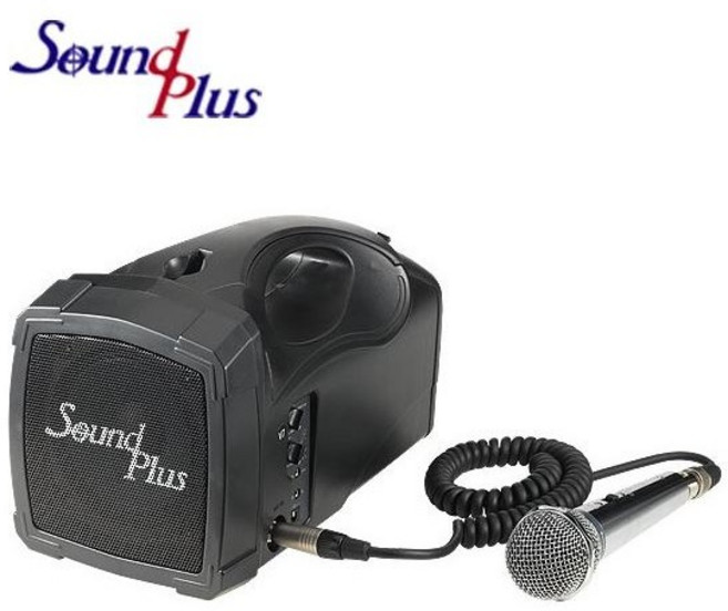 [사운드플러스] SOUNDPLUS 이동식앰프스피커 HANDY-100 무선앰프 소형앰프 어깨걸이형/ 충전식 포터블 휴대용/ 행사 강의 버스킹