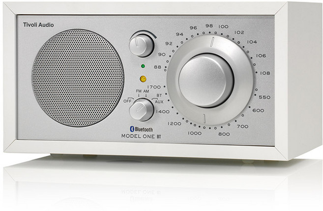 티볼리 오디오 모델 원 BT 블루투스 라디오 스피커, 화이트/실버