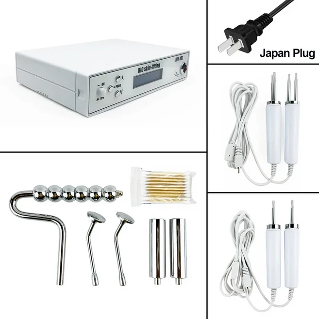 바이오 스킨 케어 안티 에이징 장치 얼굴 회춘 톤 부드러운 리프팅 미세 전류 근육 운동 바디 마사지 도구, 04 110V JP plug