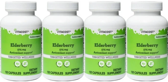 비타코스트 엘더베리 575mg, 4개, 120정, 120정 - 쿠팡