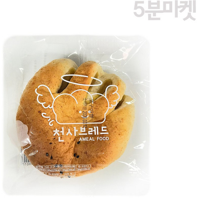 5분마켓 고구마빵 고구마앙금빵 앙꼬빵, 1개, 90g