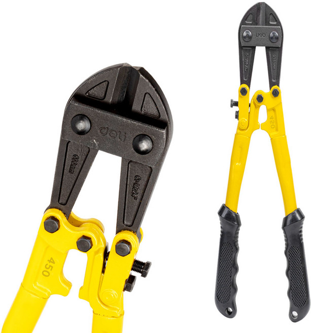 델리툴즈 철근절단기 자물쇠절단기 볼트 커터 와이어 철사 캇타 450mm, 철근절단기_옐로우_450mm (DL2618)