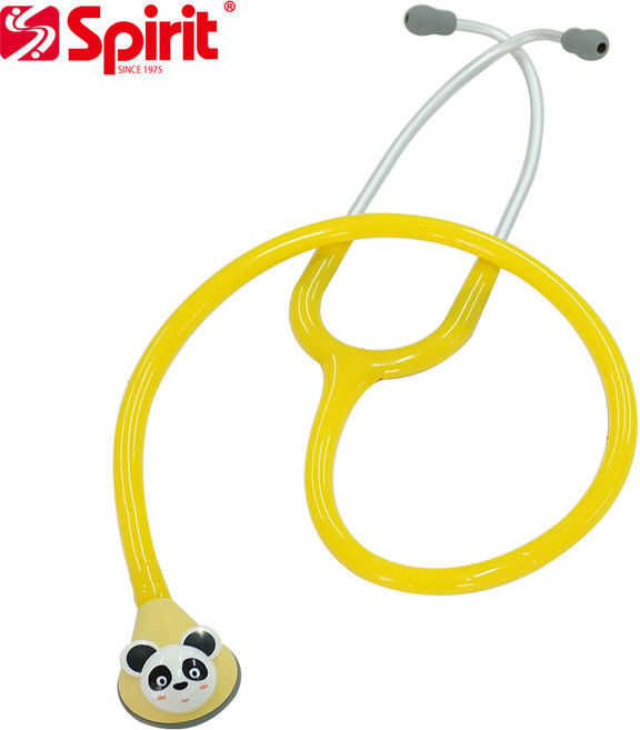 Spirit 스피릿 소아용 소아과 진찰용 캐릭터 청진기 CK-F606PF / 색상선택, 노란색, 1개