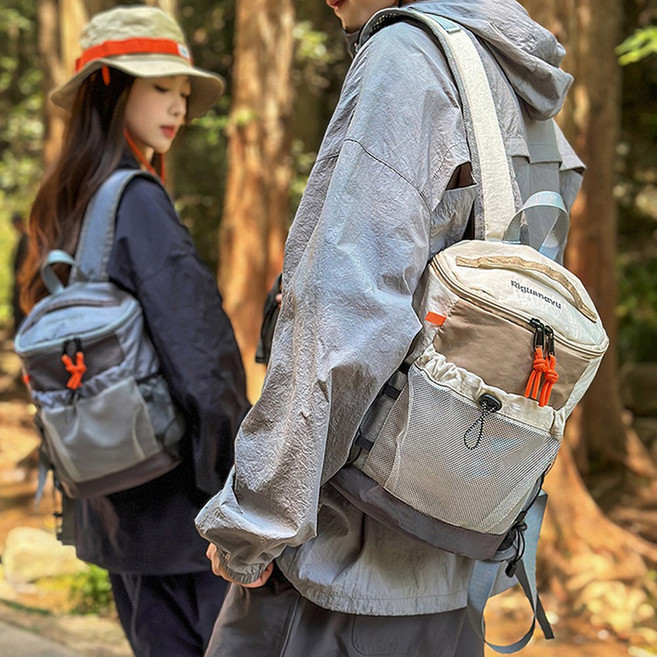작은 체구 여성과 아동용 등산가방 경량 미니 백팩 커플 등산배낭 5색, 연보라