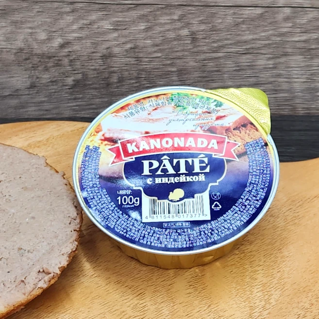 카노나다 칠면조 고기&칠면조 간 파테 유럽 러시아 전투식량 먹거리, 100g, 1개 - 쿠팡