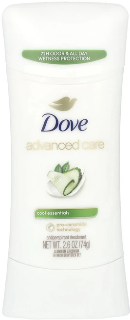 Dove 어드밴스드 케어 땀 억제제 데오도런트 쿨 에센셜스 74g(2.6oz), Dove어드밴스드케어땀억제제데오도런트쿨에센셜스74g26, 1개, 74g - 쿠팡